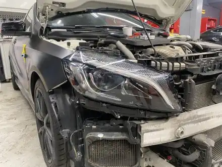 동탄 랩핑 / A45 AMG 랩핑 보험수리 진행 / 라이트필름 시공 / 동탄, 오산, 수원, 용인, 향남, 봉담, 평택 시공 사진