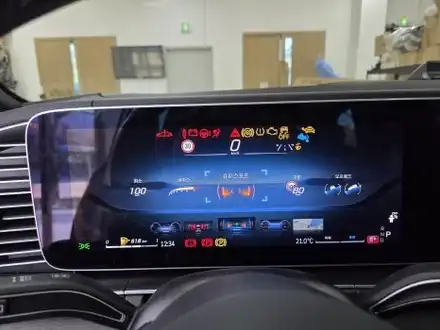 벤츠 GLS 페리 AMG 계기판 / 스포츠 플러스 / 멀티컬러 색상 추가 / 서울 강동, 송파, 하남, 광진구 시공 사진