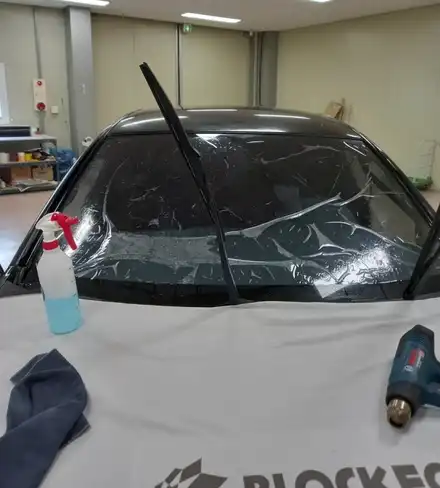 광주 첨단 썬팅시공업체 메이드카에서 SM7 앞유리 재시공 / 광주 북구 시공 사진