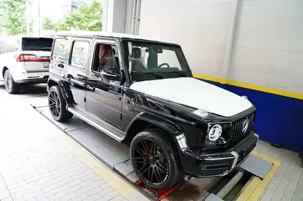 벤츠 지바겐 W463A G63AMG 브라부스 모노 블록 F 23인치 블랙 휠 장착 BRABUS / 경기 성남 분당 시공 사진