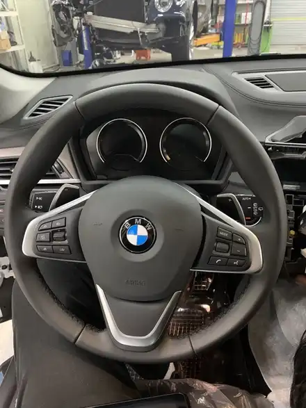 BMW X1 안드로이드 올인원 내비게이션 달았습니다. / 서울 성동 시공 사진