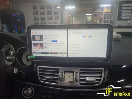 부산 김해 벤츠 w212 E클래스 12.3인치 안드로이드 올인원 블랙박스 장착 / 김해,양산,부산 시공 사진