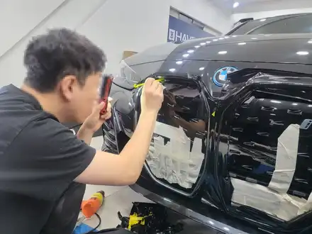 BMW i4 그릴 랩핑 / 그릴랩핑으로 조금더 스포티하게 연출하기 / 인천랩핑 / bmw i4 랩핑 전문점 / 그릴랩핑 전문점 / 인천 서구, 부평, 부천 시공 사진
