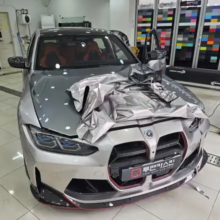 BMW M3 전체랩핑 제거, 2년 사용 후 깔끔한 원상복구! 인천 랩핑 전문점 투맨카스킨 / 인천 남동구 논현동 시공 사진