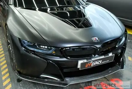 [수원/강남/분당] 임팩트 랩핑 압구정시골쥐 유튜버님 방문 ! BMW I8 전체랩핑 퀄리티란? / 수원시 권선구 고색동 시공 사진