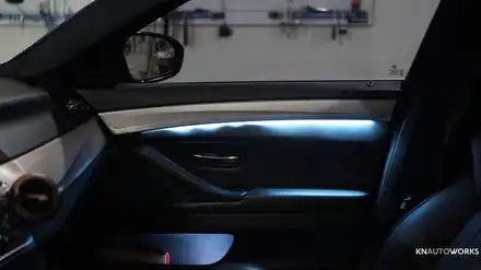 [자동차실내튜닝] BMW M5 도어엠비언트 인스톨 / 경남 양산 시공 사진