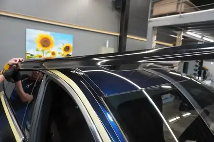 BMW 6GT 크롬죽이기 + 핸들 카본랩핑 (용인랩핑, 하남랩핑, 수원랩핑) / 용인 처인구 시공 사진