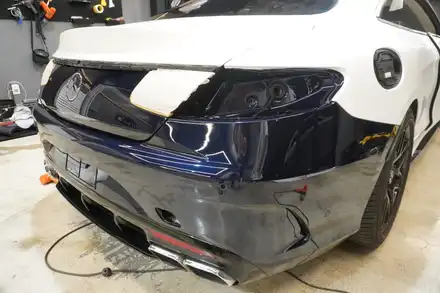 벤츠 S63 AMG 쿠페 자동차랩핑, 3M 사틴프로즌바닐라 (용인, 분당, 성남, 자동차랩핑, PPF) / 용인 처인구 시공 사진