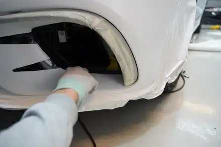 CLS 53AMG 전체랩핑 사틴화이트 / 용인랩핑 이니스팩토리에서 / 용인 처인구 시공 사진