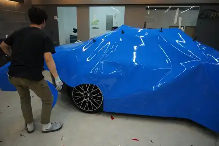 BMW M2 3M 인텐스블루 전체랩핑 / 용인랩핑 이니스팩토리 / 용인 처인구 시공 사진