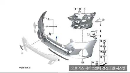 차량 범퍼 복원 가격 ? BMW G60 5시리즈 범퍼 깨짐 수리 업체 / 서울 서대문 시공 사진