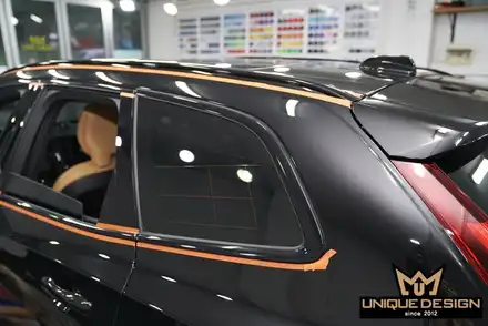 XC60 크롬죽이기, 휠랩핑. 의정부랩핑샵 유니크디자인에서 / 의정부 신곡동 시공 사진