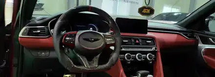 제네시스 g70 카본디컷 핸들 제대로 된 작업 모습 보고 가세요~!! / 오산,동탄,수원 시공 사진
