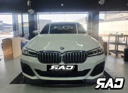 BMW 5시리즈 520i G30 전방사고로 앞범퍼 복원수리했습니다~! / 김포 양촌읍 시공 사진