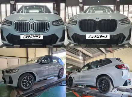 BMW G01 X3 출고 하자마자 인천김포RAC에서 블랙 유광 그릴, 휠 도색 했어요! / 김포 양촌읍 시공 사진