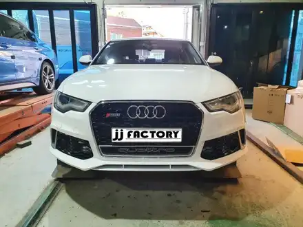 [JJ팩토리 인천김포] 아우디 A6 / RS6 프론트 범퍼+그릴, 디퓨져, 엠블럼 튜닝 / 김포 양촌읍 시공 사진