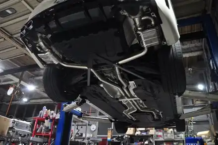 벤츠 c43AMG 카프리스토 가변배기시스템 장착 / 경기 고양 일산서구 시공 사진