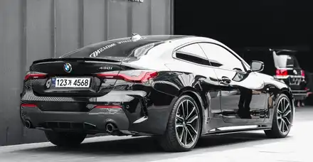 BMW G22 430i 가변배기시스템 카본 에어로파츠 프론트립 사이드스커트 / 경기 고양 일산서구 시공 사진