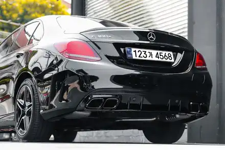 벤츠 C300 가변배기시스템 C63AMG 스타일 리어 디퓨져 / 경기 고양 일산서구 시공 사진