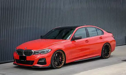 BMW G20 330i 20인치 휠타이어 가변배기시스템 M퍼포먼스 카본패키지 / 경기 고양 일산서구 시공 사진