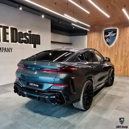 BMW X6 프론트립 리어 디퓨져 가변배기 머플러 카본 파츠 / 경기 고양 일산서구 시공 사진