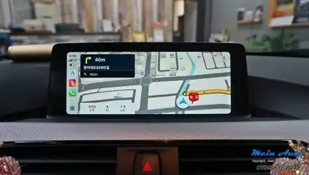 BMW 3시리즈(F30) 네이버 지도, 티맵, 카카오 내비 사용 애플 카플레이 순정 활성화 코딩 시공 사진