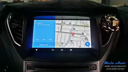 현대 그랜저 HG 하이브리드 차량용 안드로이드 셋탑 M2C-200A 카블릿 / 경남 창원 시공 사진