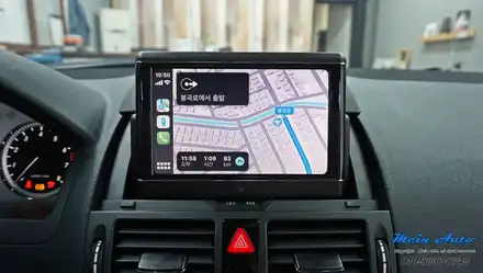 2008 벤츠 W204 C클래스 애플 카플레이 & 안드로이드 오토 / 경남 창원 시공 사진