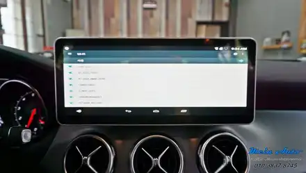 2018 벤츠 X156 GLA220 국산 12.3인치 모니터, 안드로이드 네비게이션 M2C-200A 셋탑 / 경남 창원 시공 사진