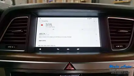 2017년 제네시스 G80(DH) 안드로이드 셋탑 네비게이션 M2C-200A 카블릿 / 경남 창원 시공 사진