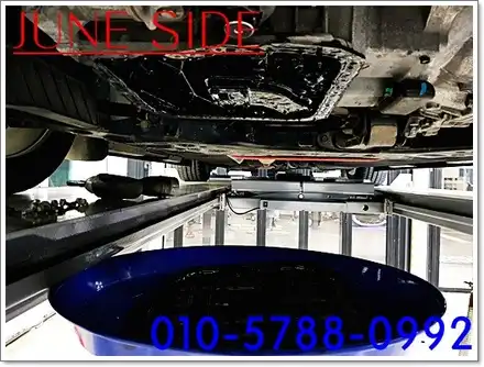 올뉴쏘렌토 몬스터블러드 엔진오일 5W 30 - C4 합성유 디젤용~ 엔진코팅제&엔진첨가제 오일팬 누유로 새 오일팬 교환 시공~!! [대전자동차튜닝전문점] / 대전, 세종, 천안 시공 사진