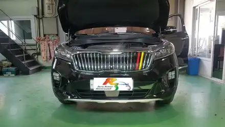 더뉴쏘렌토18my G-parts그릴(저머니)순정교체형 그릴 & 브렌톤 와이드 레터링엠블럼 작업 / 인천 계양 시공 사진