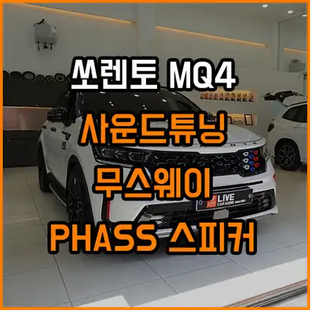 클럽 MQ4 회원님의 카오디오 작업기! (생략된 스피커 활성화) / 창원,마산,경남 시공 사진