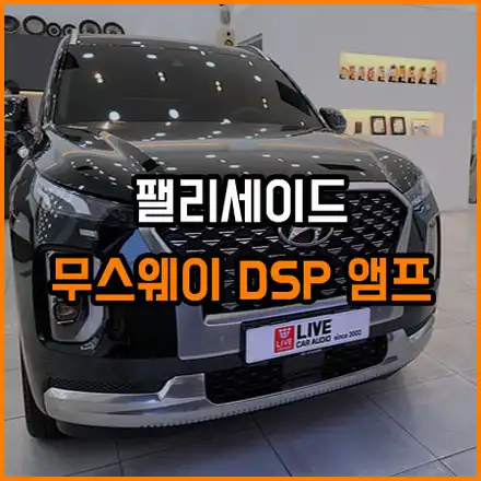 팰리세이드 크렐 옵션 선택후 만족도~ 부족했던 크렐 옵션의 해결을 위한 [ MUSWAY 무스웨이 DSP 앰프 ] / 창원,마산,경남 시공 사진