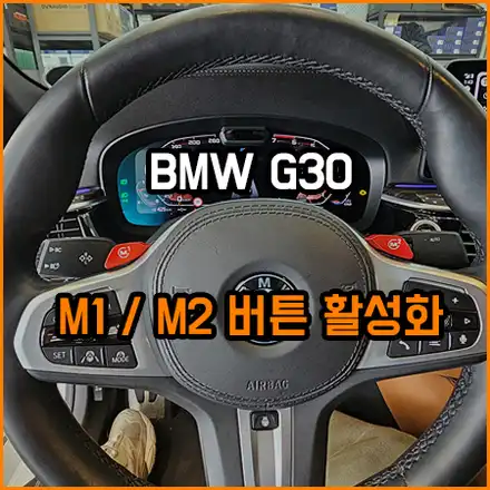 BMW M1 M2 버튼 활성화로 편리한 드라이브 모드 변경 / BMW / 5시리즈 (G30) / 창원,부산 시공 사진