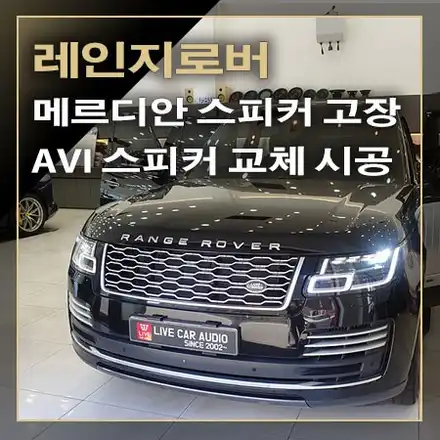 레인지로버 메르디안 스피커 고질병~ AVI BM-202 스피커 교체 시공으로 베이스의 질감까지 향상되었습니다. / 창원시 봉암동 시공 사진