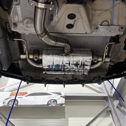 BMW 428i 커스텀 중간, 엔드 가변 배기, 블랙 듀얼 머플러팁 튜닝 / 인천 동구 시공 사진