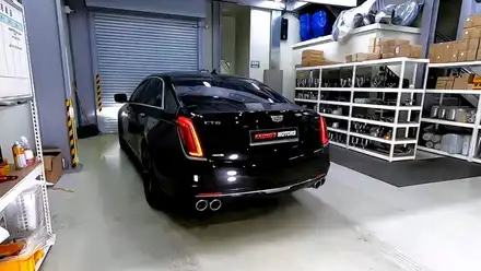 [캐딜락 CT6] 가변풀배기 + 머플러팁 / 인천 동구 시공 사진