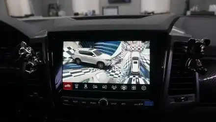 제주 렉스턴 스포츠 3D 어라운드뷰로 안전한 주차를 도와줍니다.. / 제주 시공 사진