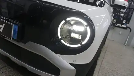 제주 캐스퍼 일렉트릭 순정 LED라이트 프로젝션 타입으로 더 밝게!! / 제주 시공 사진