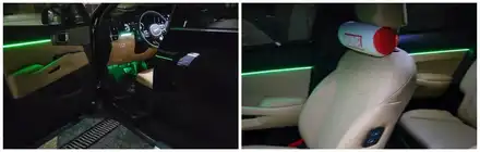 쏘렌토mq4 실내 앰비언트라이트 무드램프 순정연동으로 풀 시공( 대쉬보드,도어1열2열 조그다이얼,컵홀더 1열2열,풋등 1열2열) / 고양, 일산, 김포, 파주 시공 사진