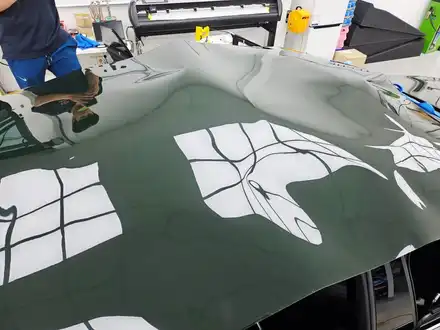 자동차 전체 랩핑 가격 이 정도가 250만원이라고? / 진주, 창원, 순천 시공 사진