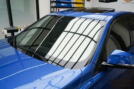 BMW F30 320d 에스토릴블루 틴팅(썬팅) 재시공 - 솔라가드 새턴 / 경기 성남 수정 시공 사진
