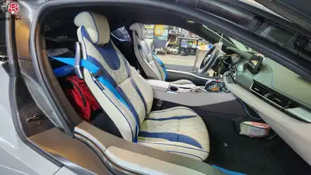 BMW i8 스포츠카 쿠페 리무진시트 교체 시공 / 부산 사상구 시공 사진