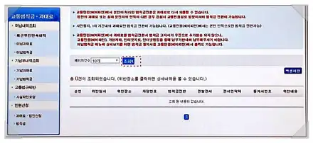 신호위반 벌금 벌점 과태료 금액 조회 방법 / 부산 해운대 시공 사진