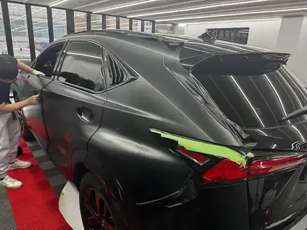 위례랩핑 렉서스 NX350h 사틴 블랙 메탈릭 전체 랩핑 / 경기 성남 시공 사진