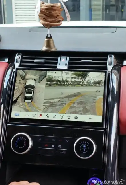 랜드로버 디스커버리5 안드로이드 올인원 한글화 대형 LCD 풀패키지 + 360 어라운드뷰. 시공 사진