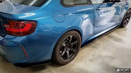 BMW F87 M2 진팩토리 커스텀 에어로파츠 [#화성랩핑#동탄랩핑#수원랩핑#진팩토리#에어로파츠#M2프론트립#M2사이드립#M2바디킷] / 화성 남여울 시공 사진