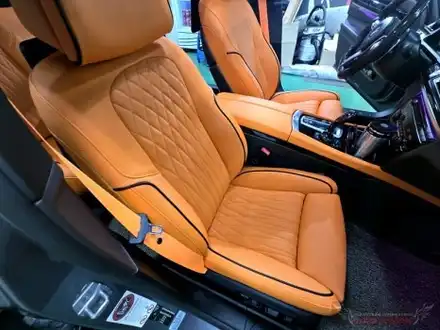 BMW F02 7시리즈 실내 커스텀, 에르메스 오렌지 제대로 터졌습니다 / 서울 중랑 시공 사진