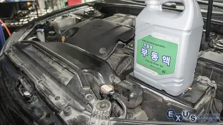 그랜저TG LPG 메인터넌스 작업(브레이크패드,브레이크액,엔진오일,냉각수,연료필터) - 용인 익서스팩토리 / 용인 처인구 시공 사진
